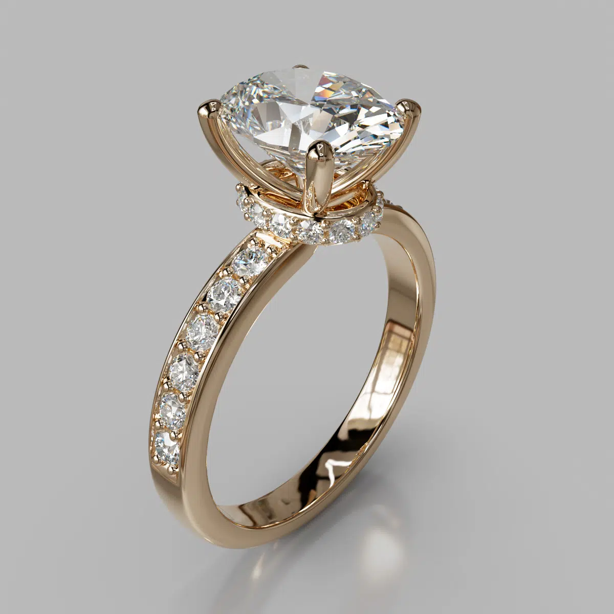 Oval Cut Colar Moissanite Engagement Ring Oval Cut Colar Moissanite Engagement Ring