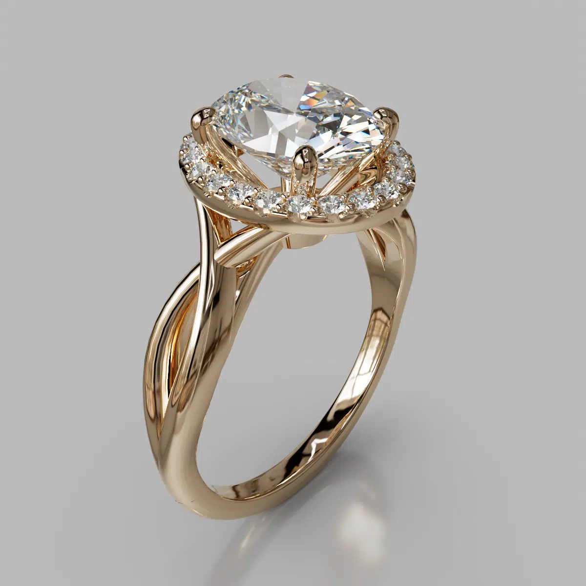 Oval Cut Halo Solitaire Moissanite Engagement Ring Oval Cut Halo Solitaire Moissanite Engagement Ring