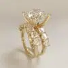 Custom Design 7.00 Carat Moissanite Bridal Set