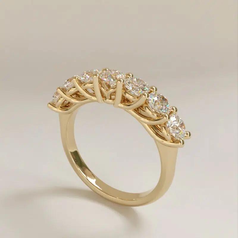 Custom Design 7.00 Carat Moissanite Bridal Set