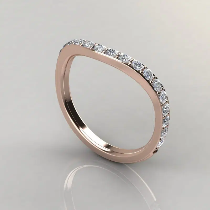 Matching Wedding Band For Three Stone Radiant Cut
