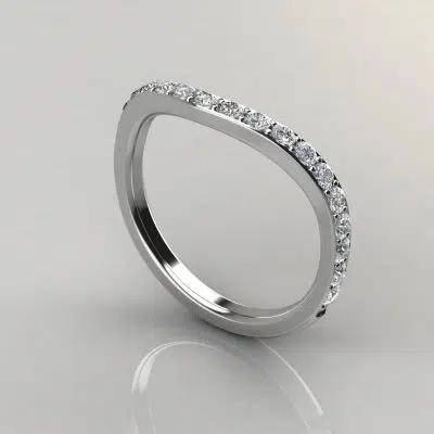 Matching Wedding Band For Three Stone Radiant Cut