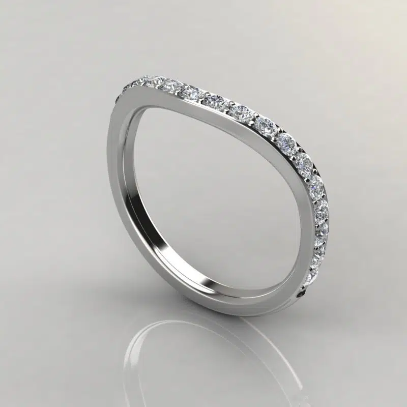 Matching Wedding Band For Three Stone Radiant Cut