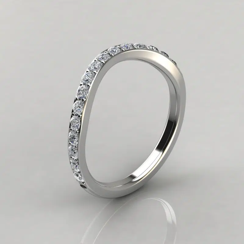 Matching Wedding Band For Three Stone Radiant Cut