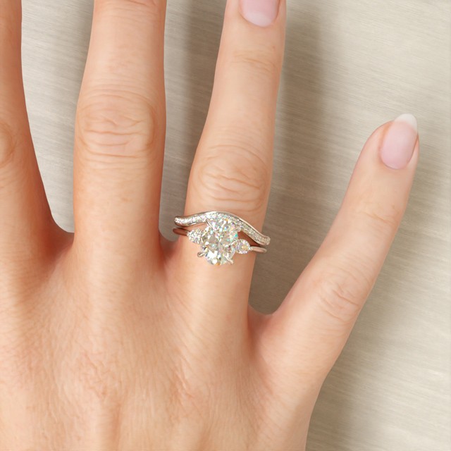 Three Stone Engagement Ring | VRAI