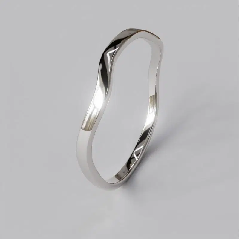 Matching Wedding Band For Custom Design Pear Cut Moissanite Engagement Ring