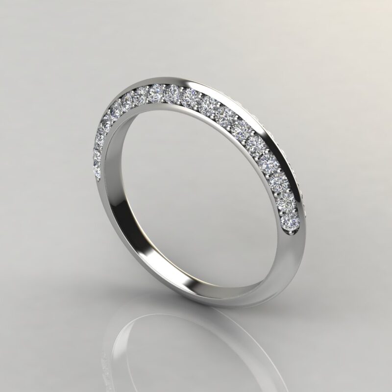 Matching Wedding Band For Six Prong Round Brilliant Solitaire