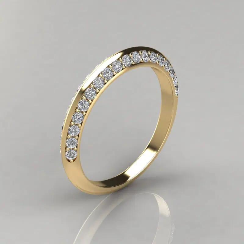 Matching Wedding Band For Six Prong Round Brilliant Solitaire