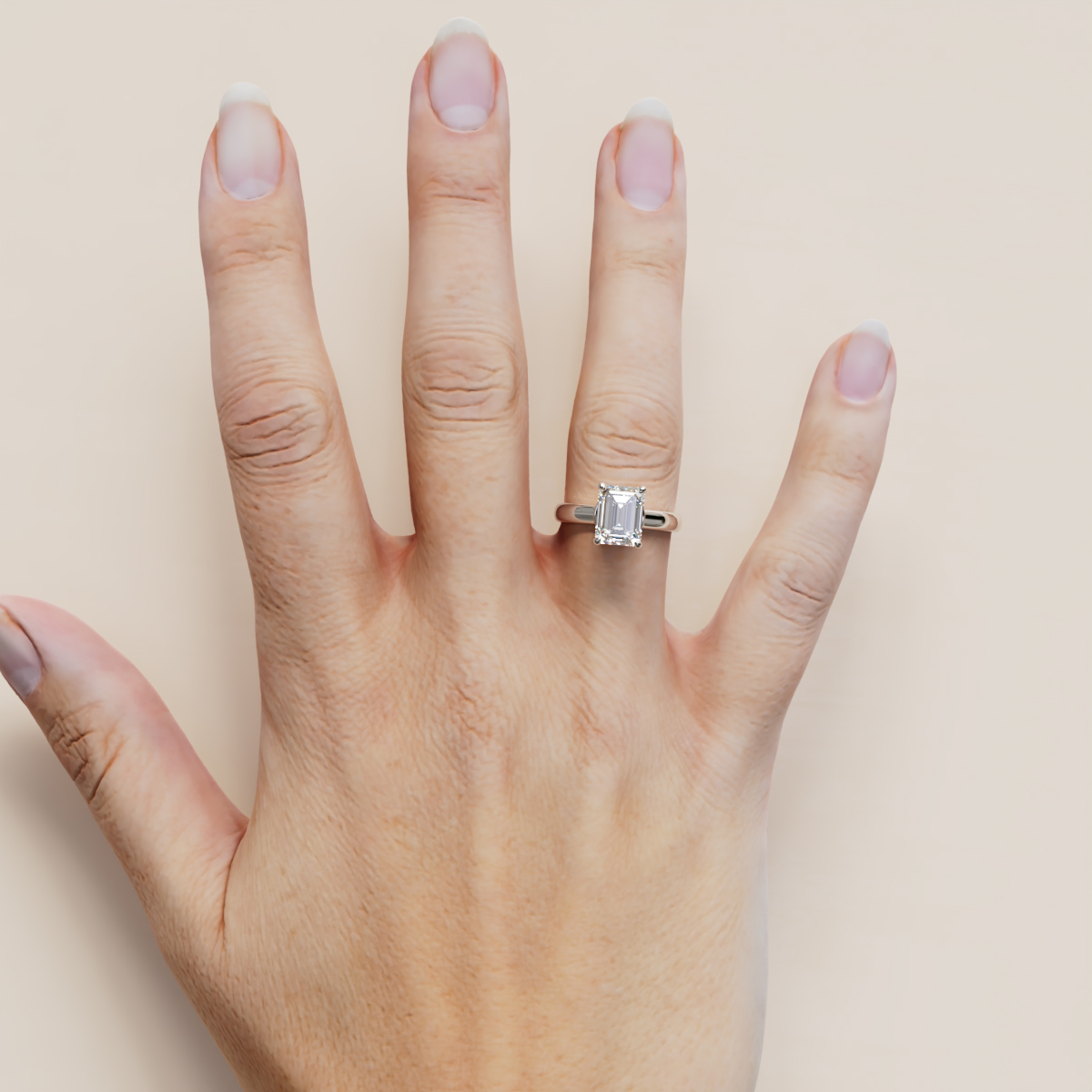 Custom Design Radiant Cut Hidden Halo Moissanite Engagement Ring Custom Design Radiant Cut Hidden Halo Moissanite Engagement Ring