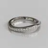 Matching Wedding Band For Solitaire Split Shank Radiant Moissanite Engagement Ring