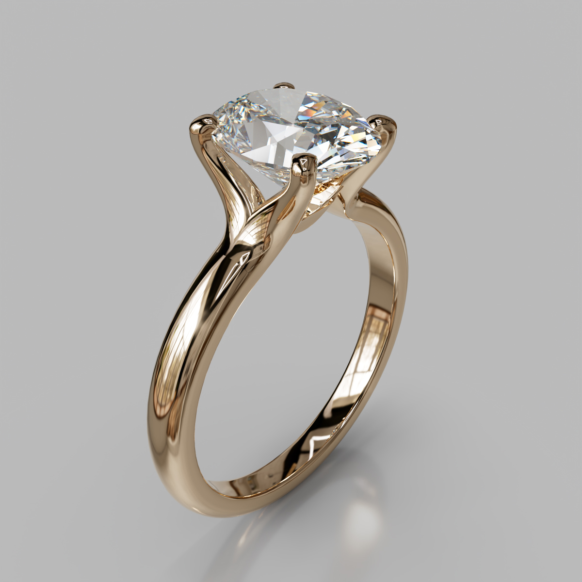 Solitaire Four Prong Oval Cut Moissanite Engagement Ring Solitaire Four Prong Oval Cut Moissanite Engagement Ring