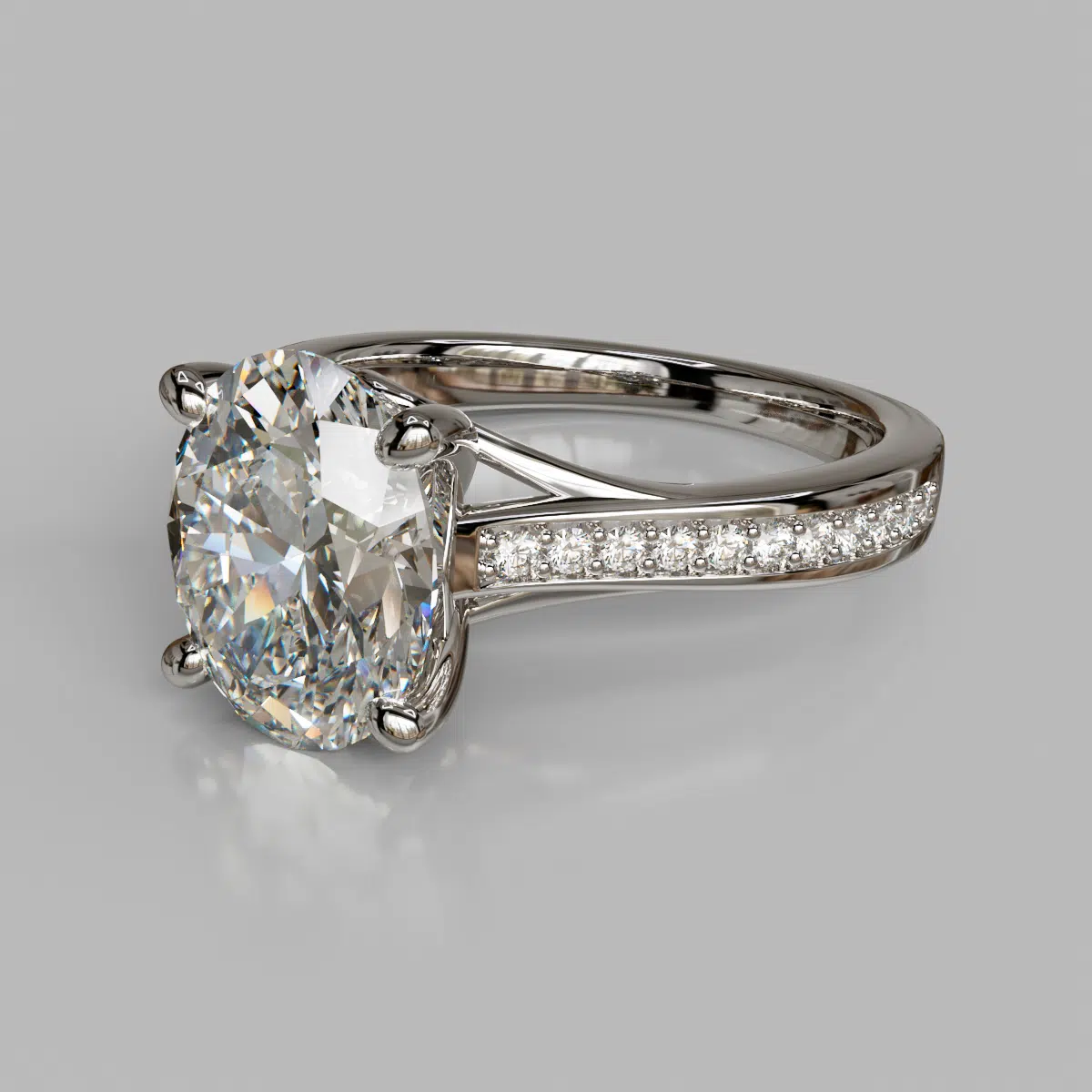 Curly Prong Oval Cut Moissanite Engagement Ring Curly Prong Oval Cut Moissanite Engagement Ring